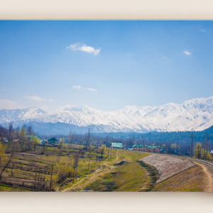 Kashmir train journey mountain view